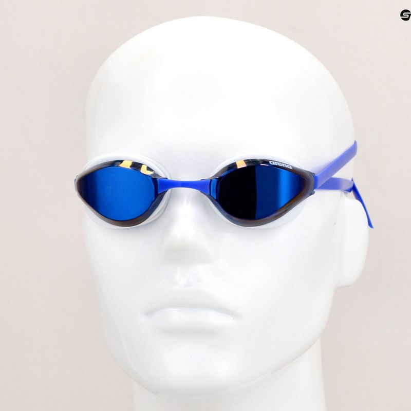Очила за плуване arena Python Mirror blue mirror/white 8
