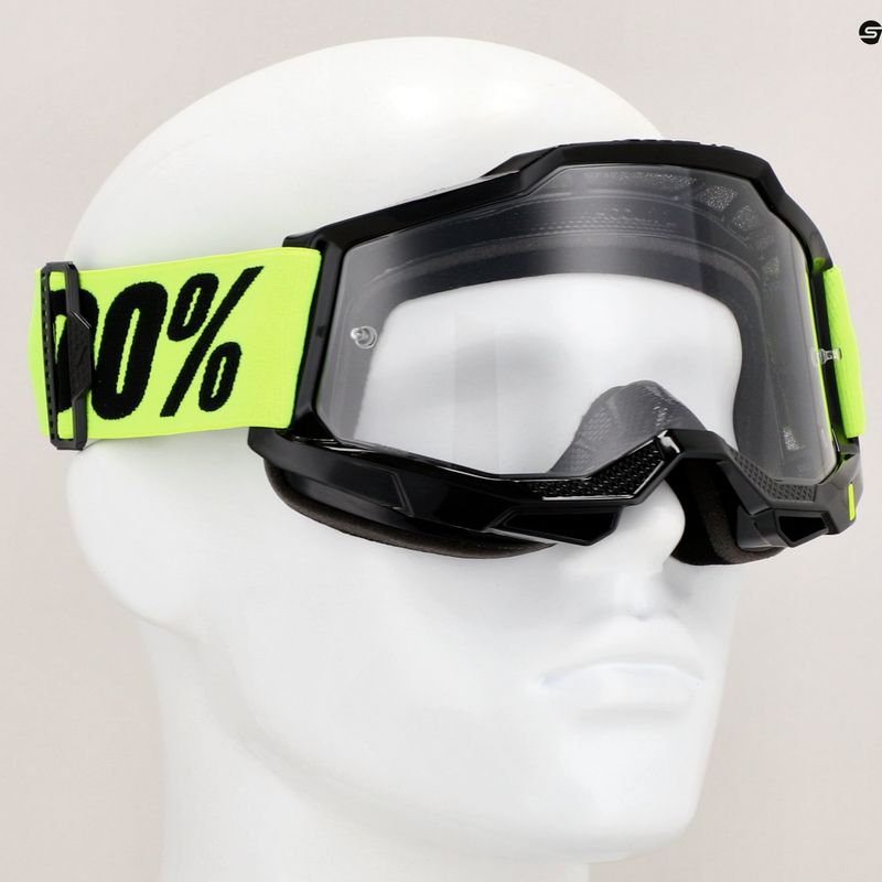 Очила за колоездене 100% Accuri 2 neon yellow/clear 7