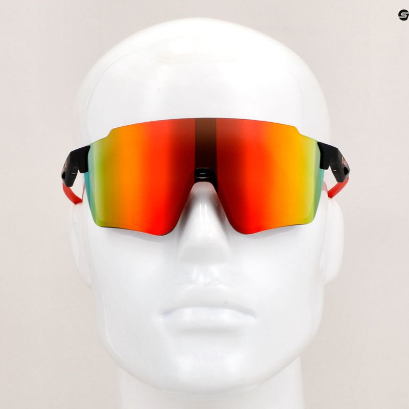 Слънчеви очила Red Bull SPECT Stun matt black/brown with red mirror 9