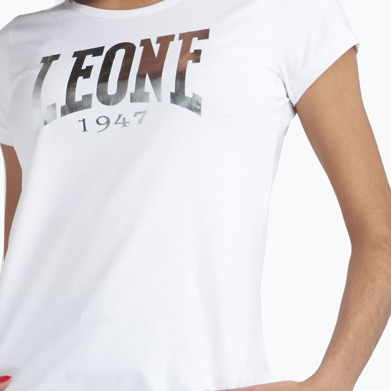 Дамска тениска LEONE 1947 Big Logo Basic whisper white 5