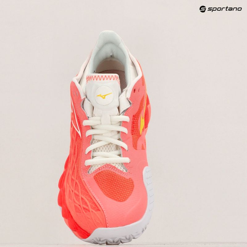 Дамски обувки за тенис Mizuno Wave Enforce Tour CC candy coral/snow white/neon flame 9