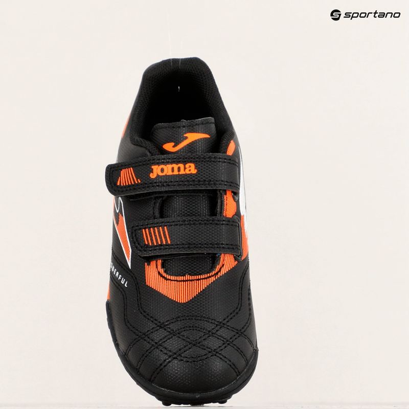 Детски футболни обувки Joma Powerfull Jr TF черни 11