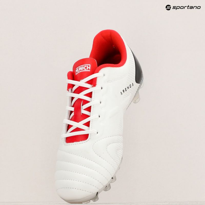 Детски футболни обувки MUNICH Arenga Kid FG blanco/rojo 14