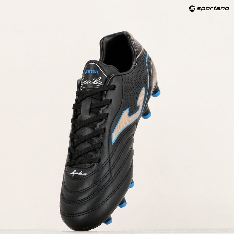 Мъжки футболни обувки Joma Aguila FG black/gold 14