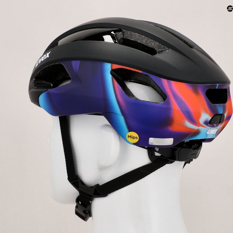 Велосипедна каска UVEX Rise Pro MIPS black/galaxy matt 12