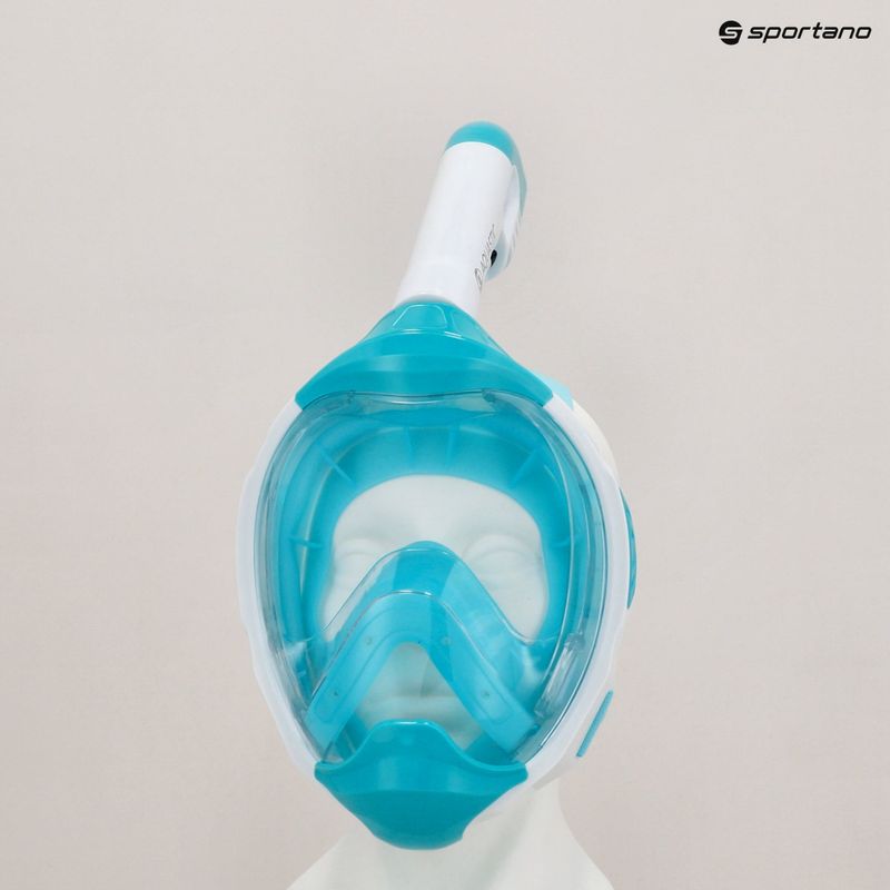 Детска целолицева маска за шнорхелинге AQUASTIC KAI Jr turquoise 12