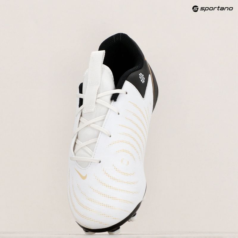 Детски футболни обувки Nike Phantom GX II Academy FG/MG Junior white/metallic gold coin/black 9