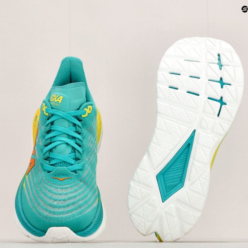 Дамски обувки за бягане HOKA Mach 5 blue/yellow 1127894-CEPR 12