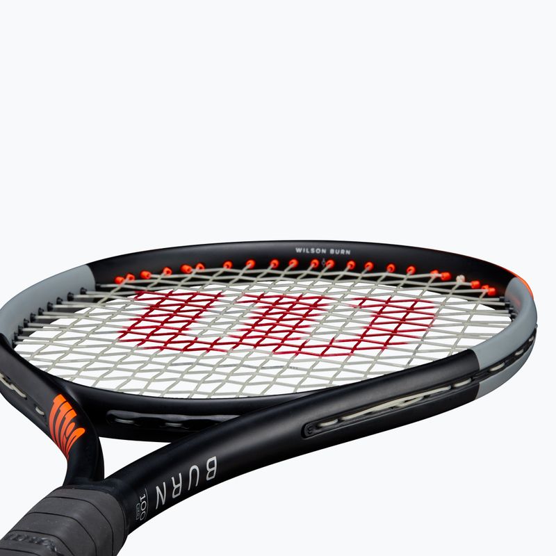 Ракета за тенис Wilson Burn 100 V4.0 черна и оранжева WR044710U 11