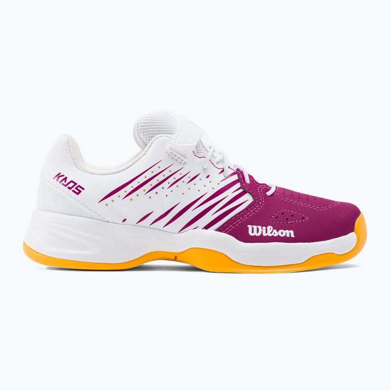 Детски обувки за тенис Wilson Kaos K 2.0 в бяло и розово WRS329190 2