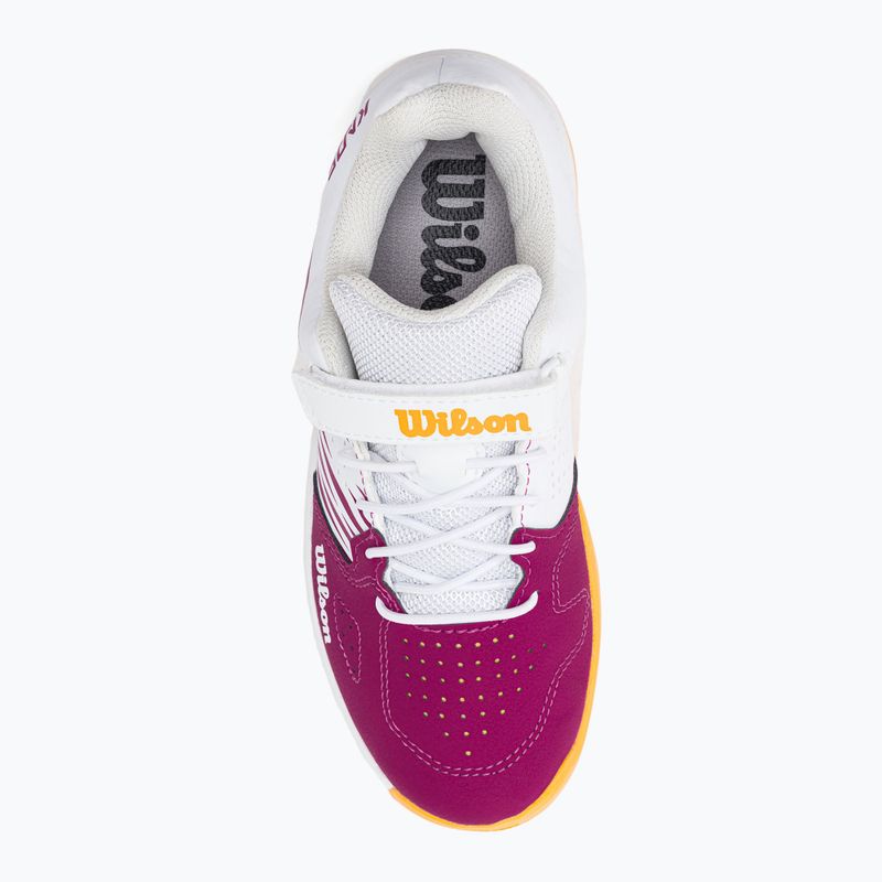 Детски обувки за тенис Wilson Kaos K 2.0 в бяло и розово WRS329190 6