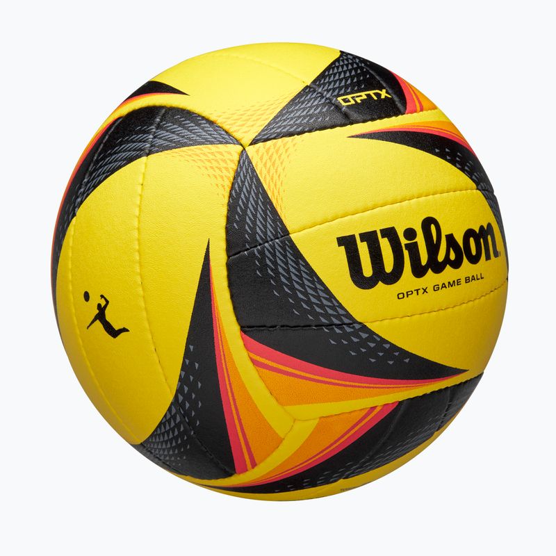 Волейболна топка Wilson OPTX AVP VB Game black/yellow размер 5 2