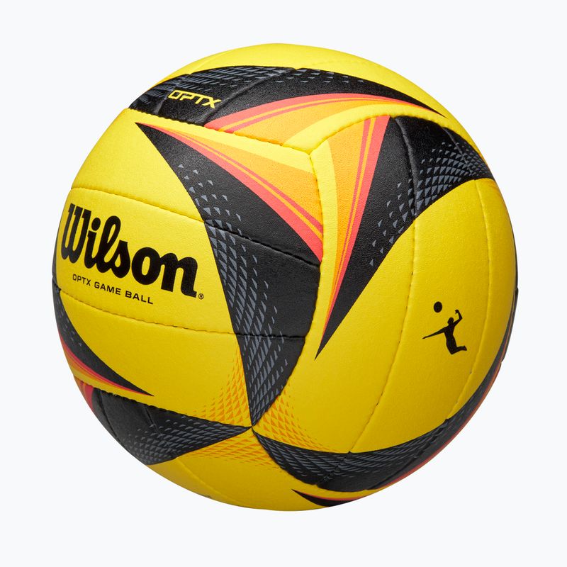 Волейболна топка Wilson OPTX AVP VB Game black/yellow размер 5 3