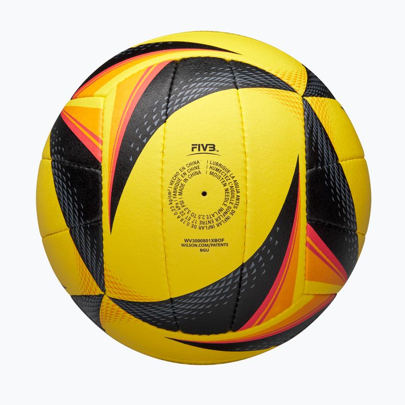 Волейболна топка Wilson OPTX AVP VB Game black/yellow размер 5 5