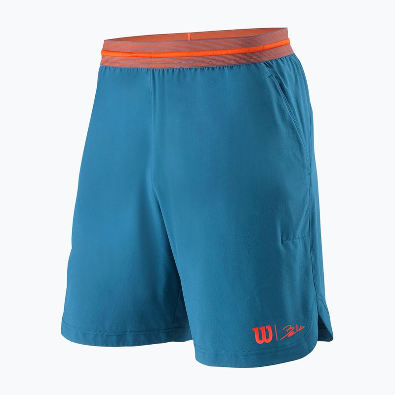 Мъжки къси панталони за тенис Wilson Bela Power 8 Short II blue WRA806901