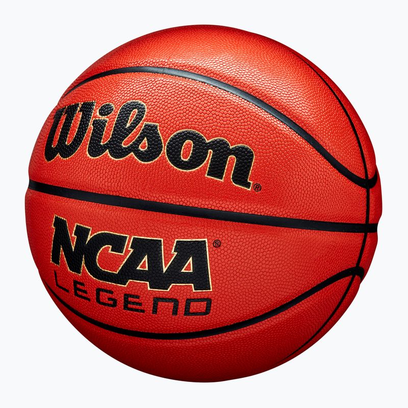 Баскетболна топка Wilson NCAA Legend orange/black размер 7 3