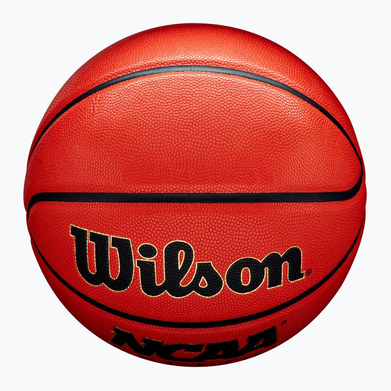 Баскетболна топкa Wilson NCAA Legend orange/black rozmiar 7 5