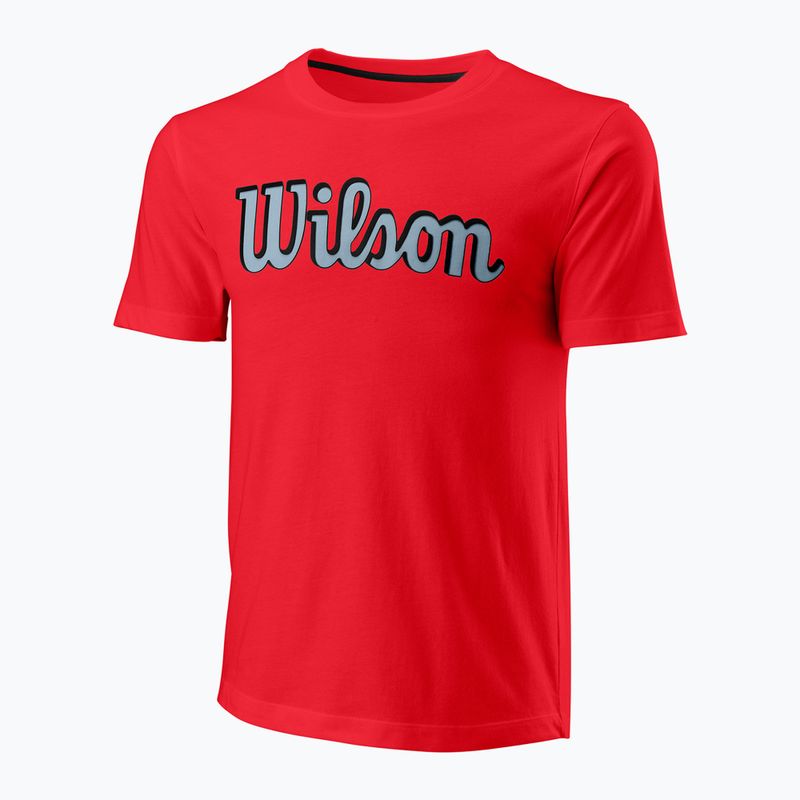 Мъжка тениска Wilson Script Eco Cotton Tee wilson red