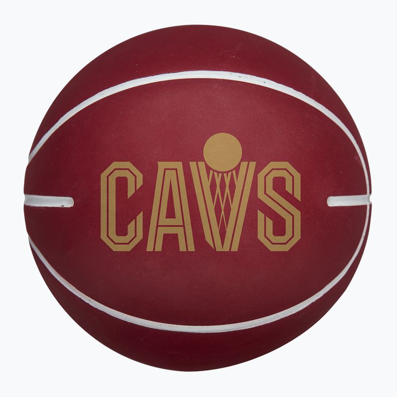 Wilson NBA Team Dribbler Cleveland Cavaliers кафяв баскетболен 2