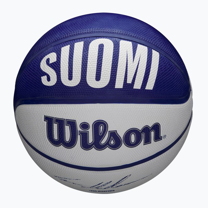 Детски баскетболен екип Wilson NBA Player Local Markkanen син размер 5 4