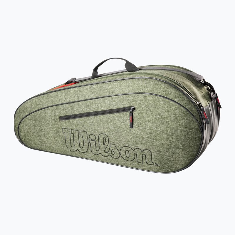 Чанта за тенис Wilson Team 6Pk heather green