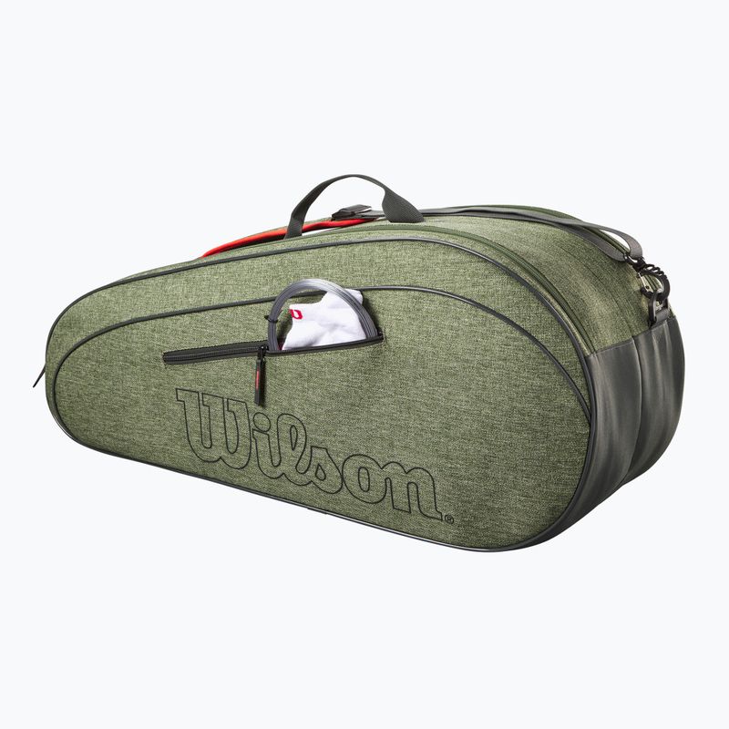 Чанта за тенис Wilson Team 6Pk heather green 3