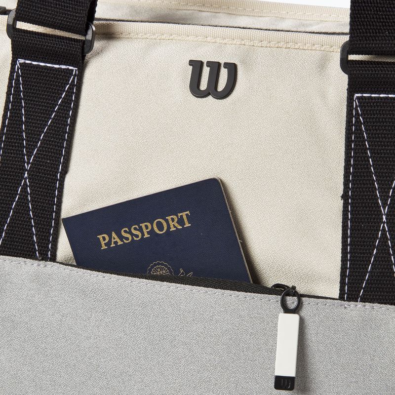 Wilson Жени Тенис чанта Tote сива/синя 5