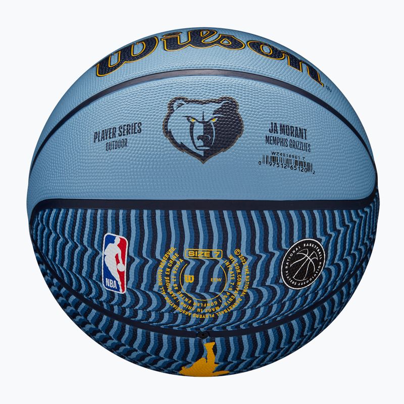 Уилсън NBA играч икона открит баскетбол Morant син размер 7 5