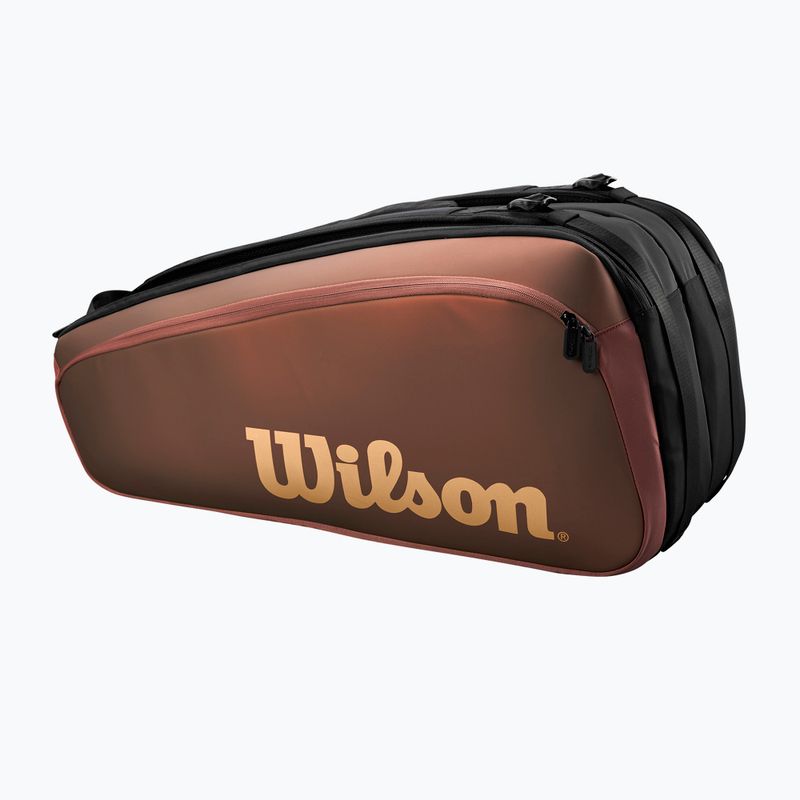 Wilson Super Tour Pro Staff Тенис чанта V14 9Pk кафява WR8024501001 2