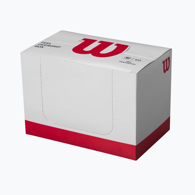 Обвивка за тенис ракета Wilson Pro Overgrip 60 Perforated Box 60 бр.  White 3