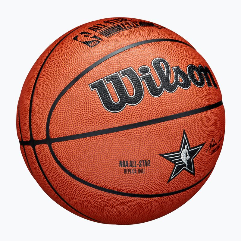Wilson 2024 NBA All Star Реплика баскетбол кафяв размер 7 2
