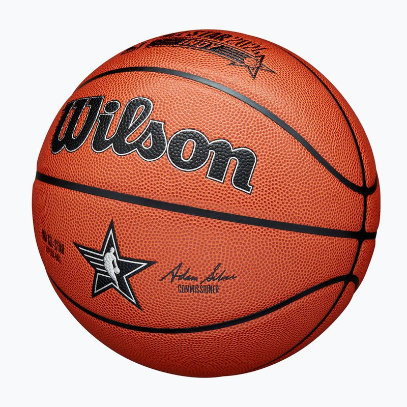 Wilson 2024 NBA All Star Реплика баскетбол кафяв размер 7 3