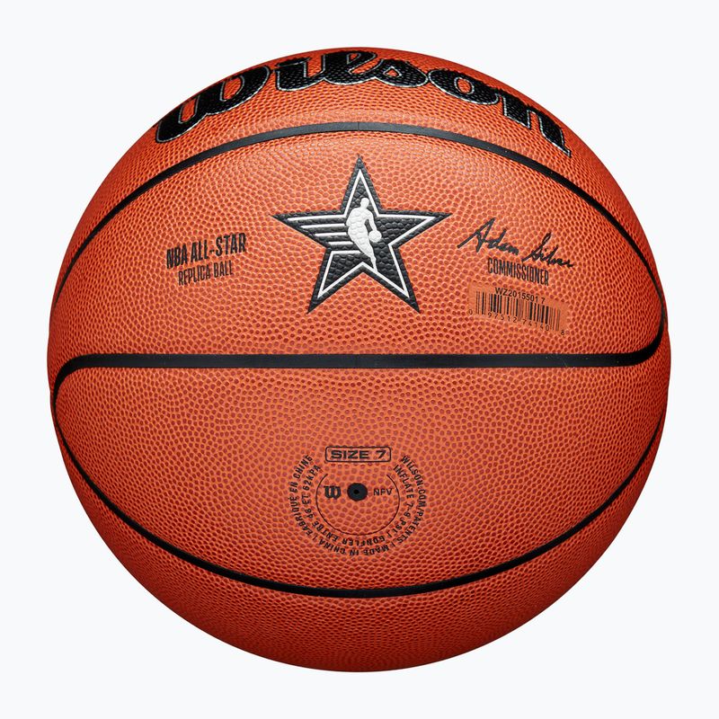 Wilson 2024 NBA All Star Реплика баскетбол кафяв размер 7 5