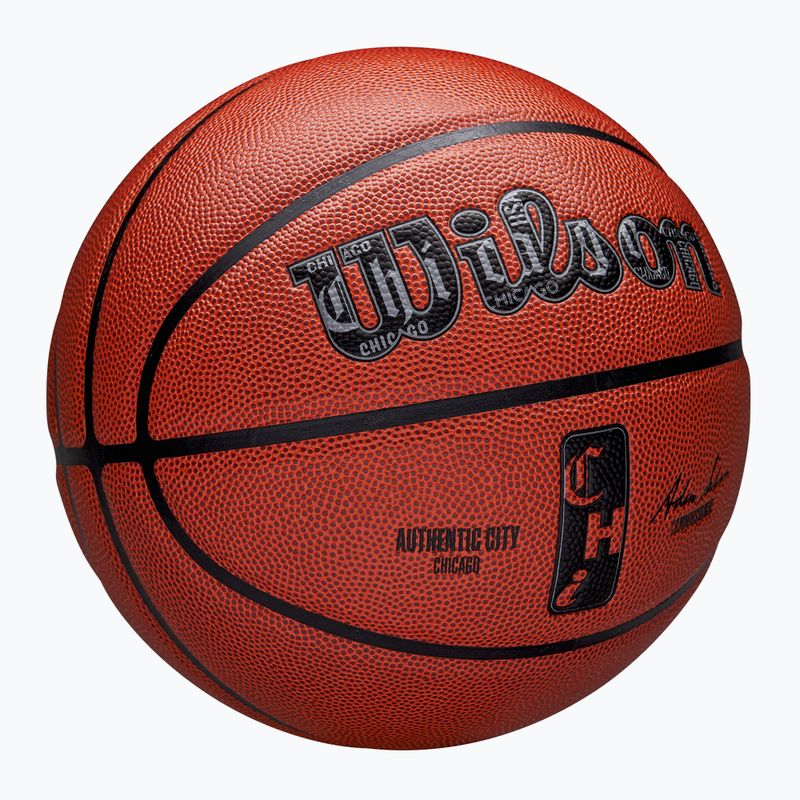 Wilson NBA баскетбол Authentic City Chicago brown размер 7 2