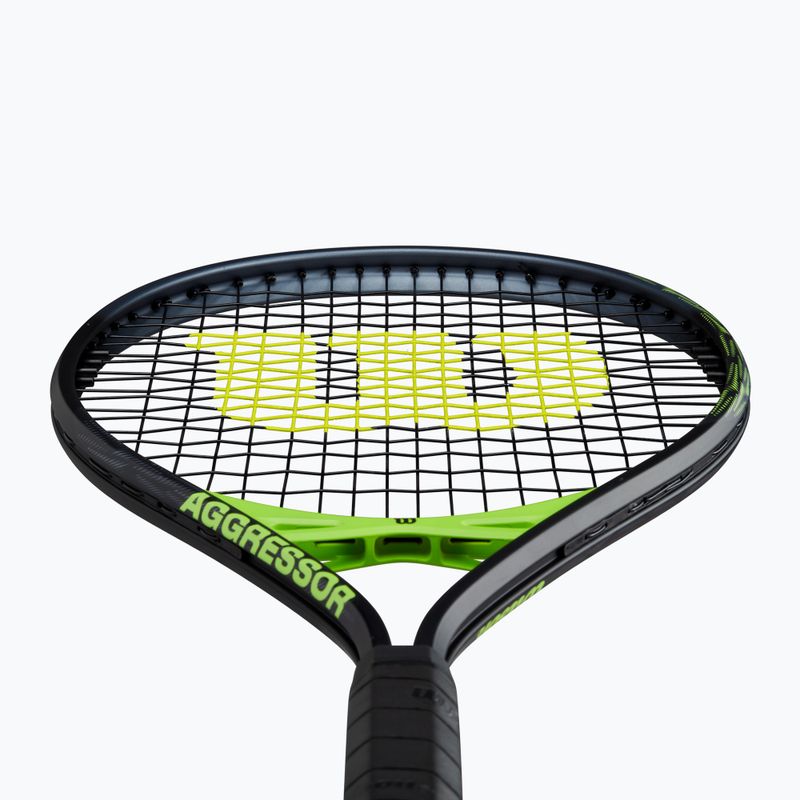 Ракета за тенис Wilson Aggressor черна/зелена 4