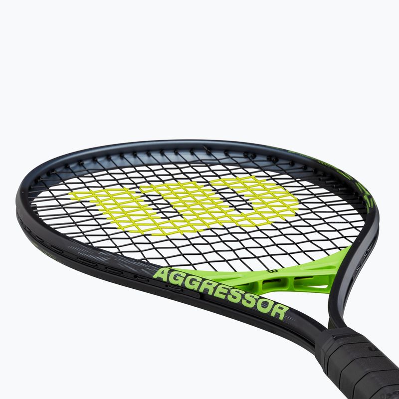 Ракета за тенис Wilson Aggressor черна/зелена 5