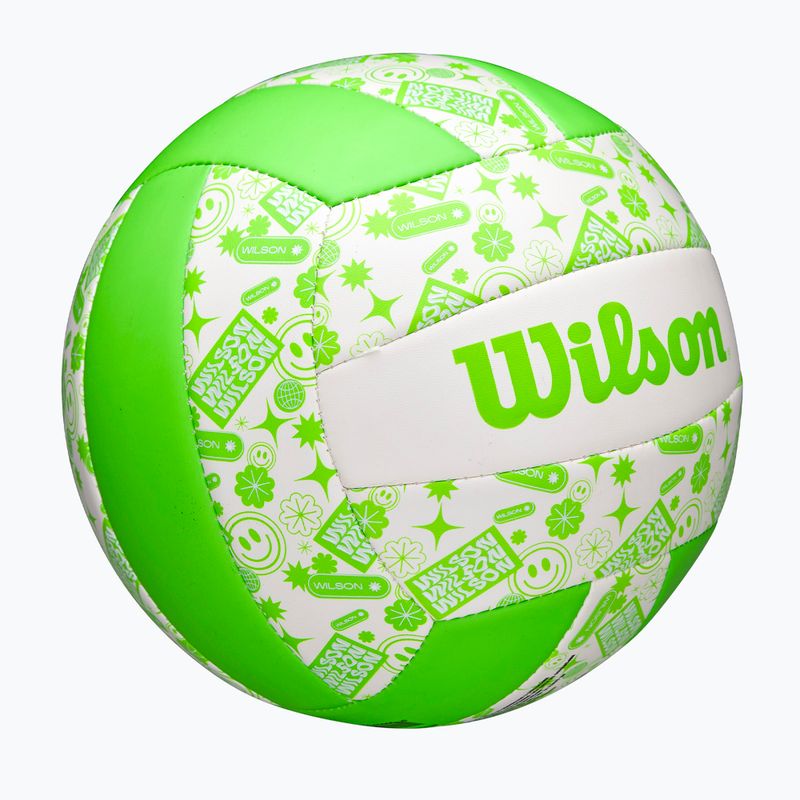 Волейболна топка Wilson Stamp green/white размер 5 2