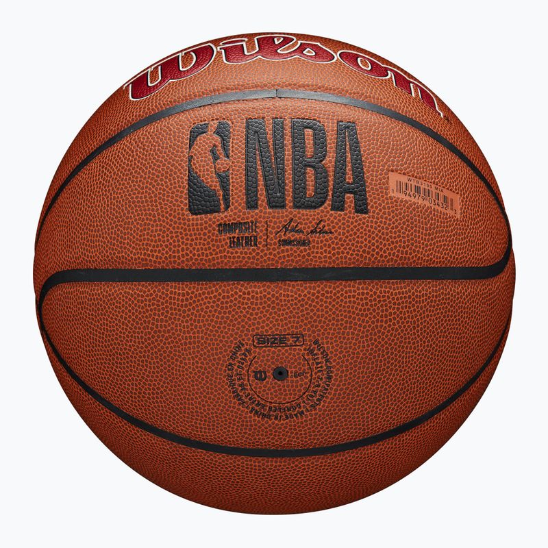 Wilson NBA Team Alliance Miami Heat кафяв размер 7 баскетбол 6