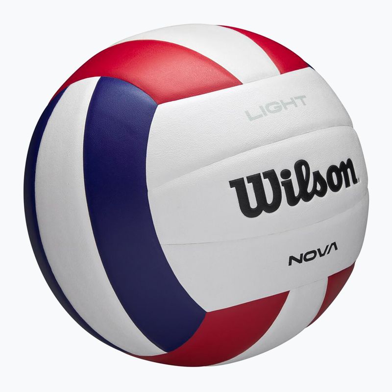 Волейболен Nova Light бяло/червено/нави размер 5 2