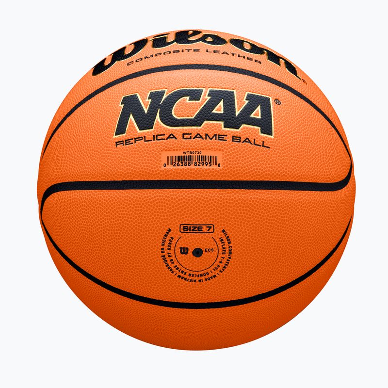 Баскетболна топка Wilson NCAA Replica Game orange rozmiar 7 6