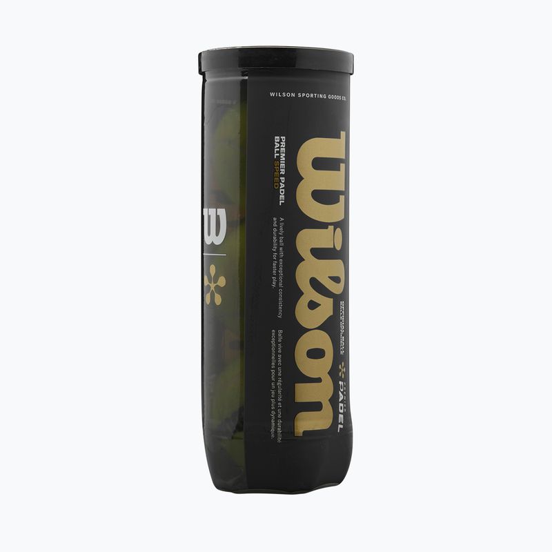 Топки за падeл Wilson Premier Padel Speed 3B 3 бр. yellow 4