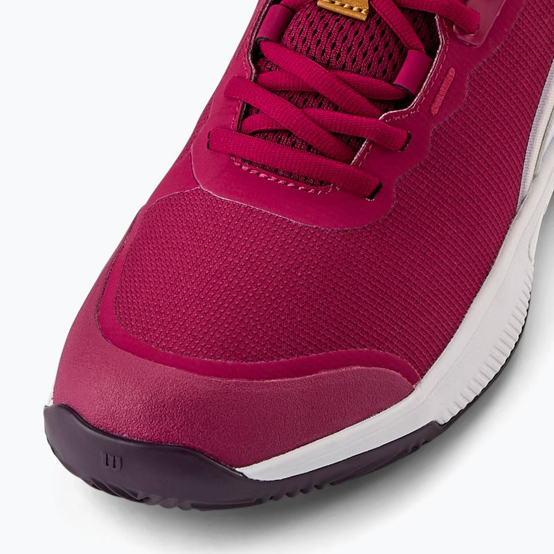 Дамски обувки за тенис Wilson Intrigue Pro Clay W RG beaujolais/ white/ plum perfect 5