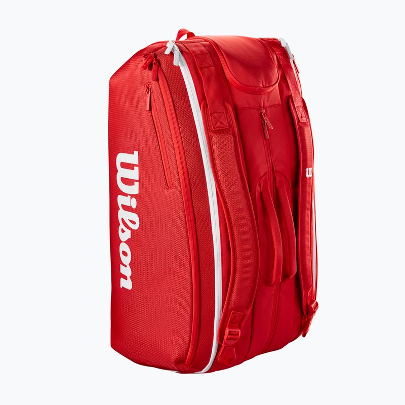 Wilson Super Tour Red 15PK червена тенис чанта 3