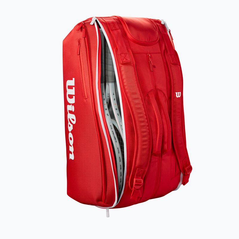 Wilson Super Tour Red 15PK червена тенис чанта 4