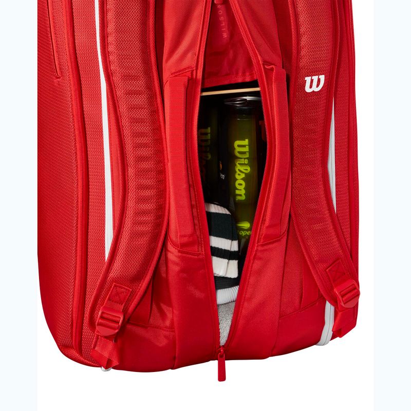 Wilson Super Tour Red 15PK червена тенис чанта 10