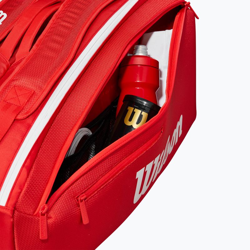 Wilson Super Tour Red 9PK червена тенис чанта 9
