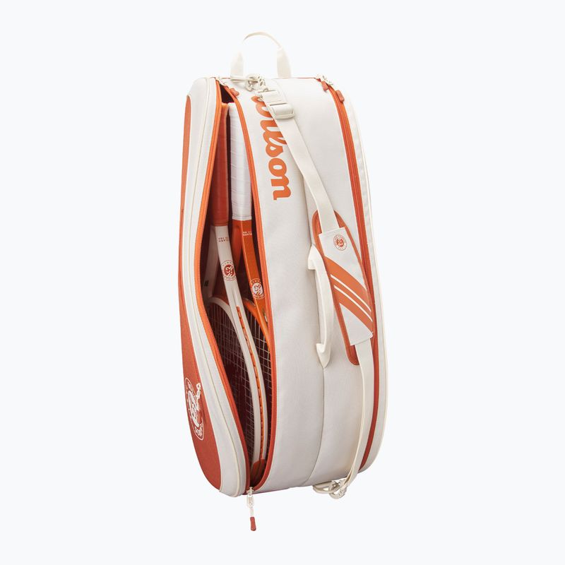 Чанта за тенис Wilson Roland Garros Team 6PK 2005 крем/глина 6