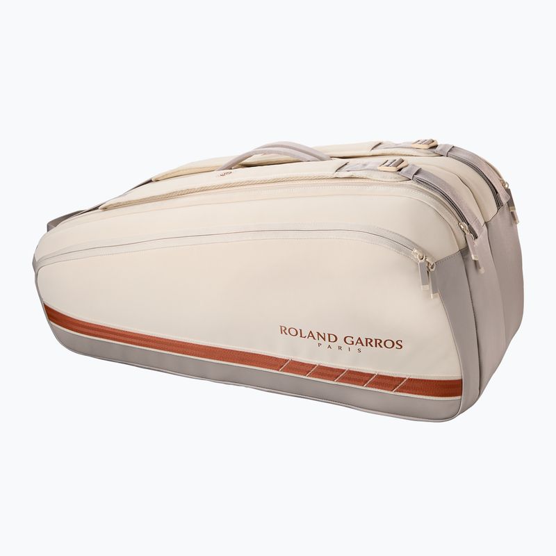 Чанта за тенис Wilson Roland Garros Super Tour 9PK крем/глина 2