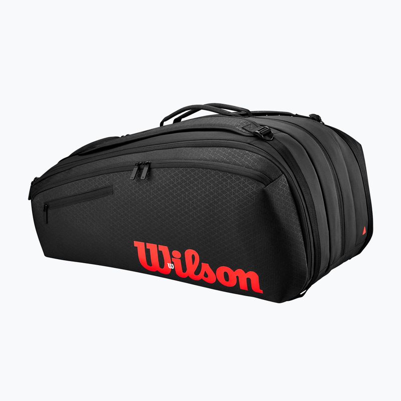 Чанта за тенис Wilson Clash V3 Super Tour black/ infrared 2