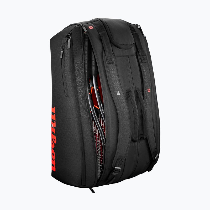 Чанта за тенис Wilson Clash V3 Super Tour black/ infrared 4